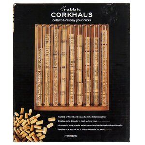 Corkhaus Wine Cork Wall Display Holds Up To 55 Corks for Home Bar or Wine Cellar
